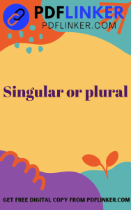 Rich Results on Google's SERP when searching for 'singular or plural'